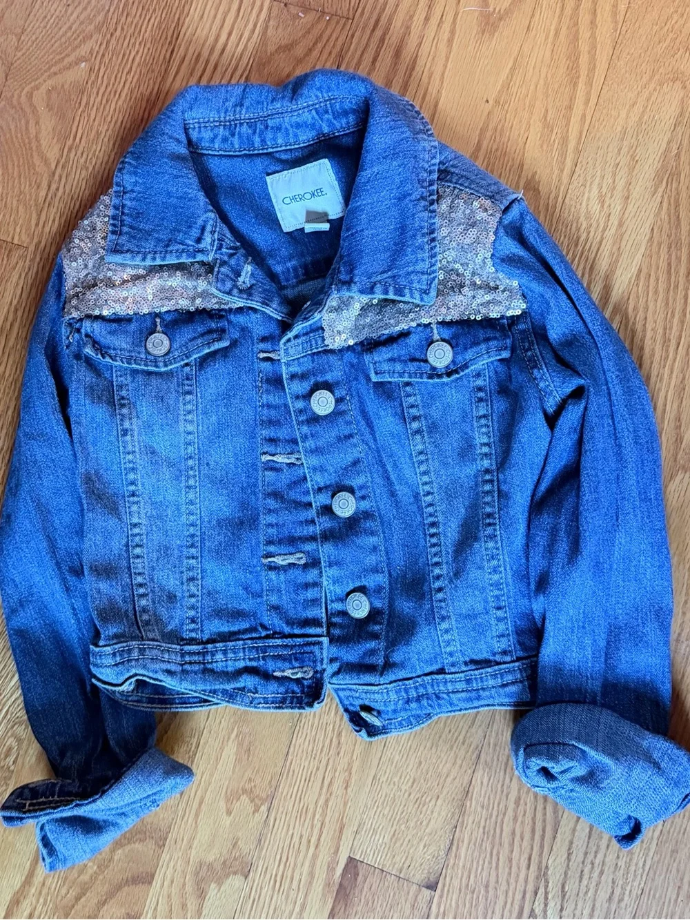 Sequin Jean Jacket